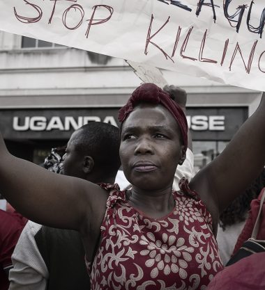 Uganda Embassy Protests