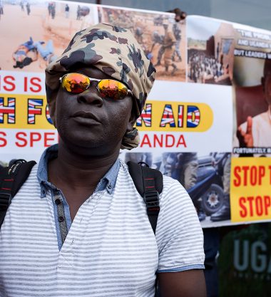Uganda Embassy Protest